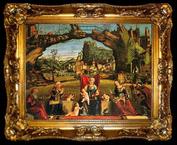 framed  Vittore Carpaccio Holy Conversation, ta009-2
